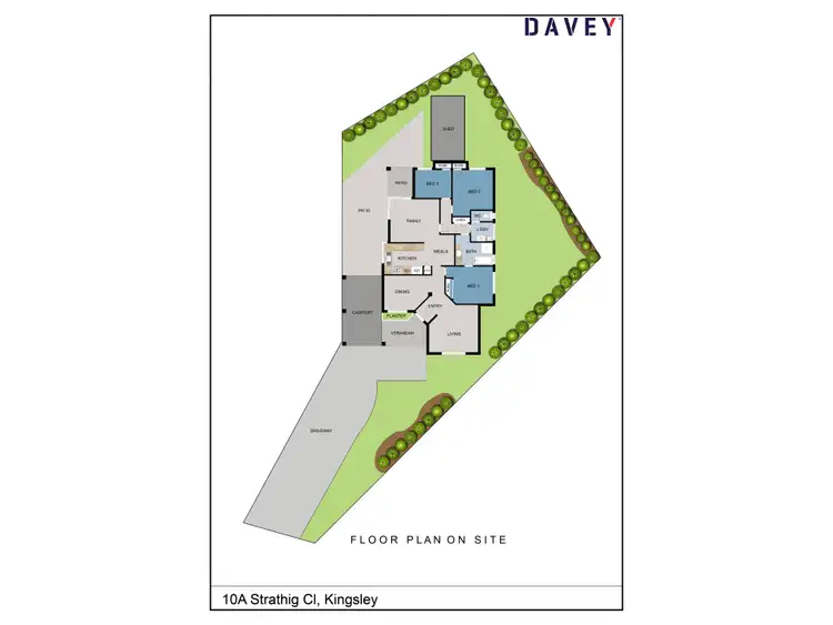 Floorplan of Homely house listing, 10A Strathig Close, Kingsley WA 6026