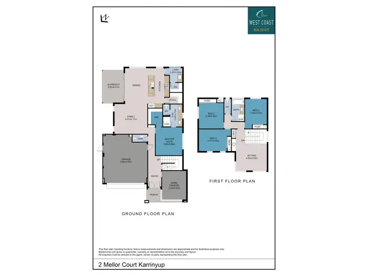 Floorplan of Homely house listing, 2 Mellor Court, Karrinyup WA 6018