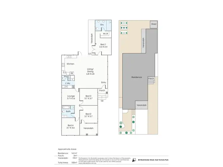Floorplan of Homely house listing, 80 Westminster Street, East Victoria Park WA 6101