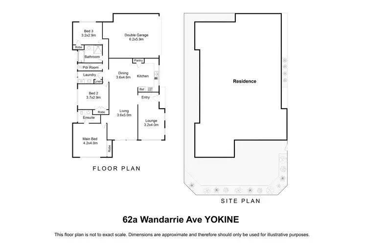 Floorplan of Homely villa listing, 62A Wandarrie Avenue, Yokine WA 6060