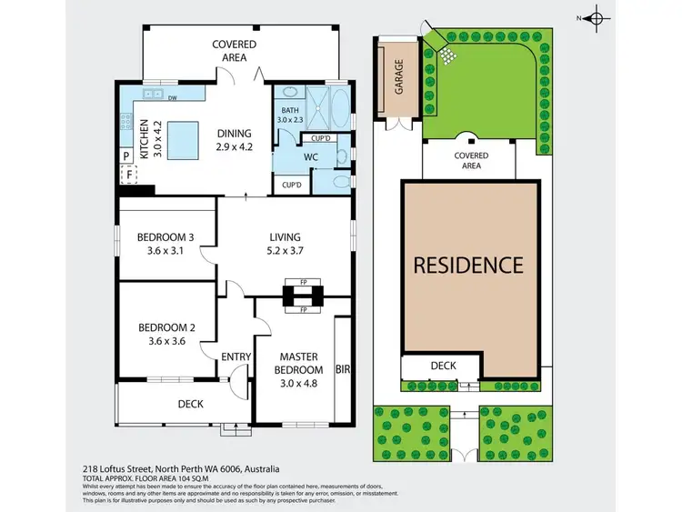 Floorplan of Homely house listing, 218 Loftus Street, North Perth WA 6006
