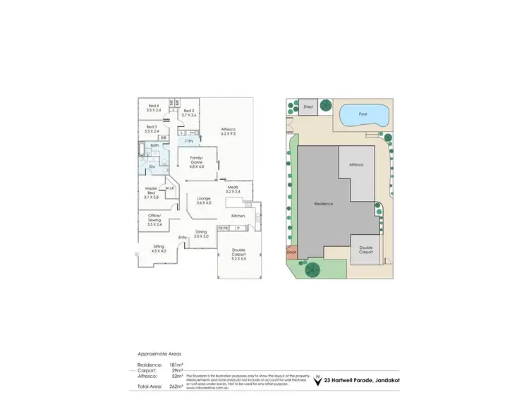 Floorplan of Homely house listing, 23 Hartwell Parade, Jandakot WA 6164