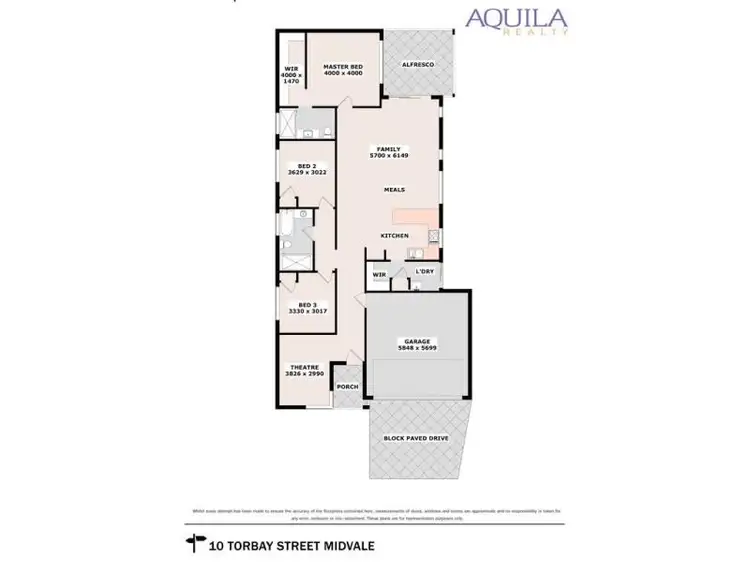 Floorplan of Homely house listing, 10 Torbay Street, Midvale WA 6056