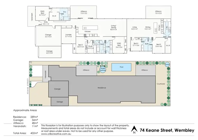 Floorplan of Homely house listing, 74 Keane Street, Wembley WA 6014