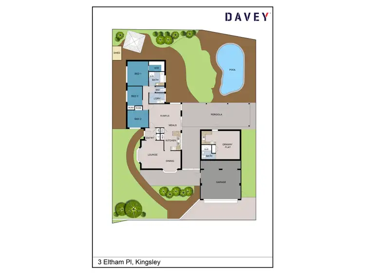 Floorplan of Homely house listing, 3 Eltham Place, Kingsley WA 6026