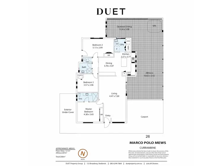 Floorplan of Homely house listing, 26 Marco Polo Mews, Currambine WA 6028