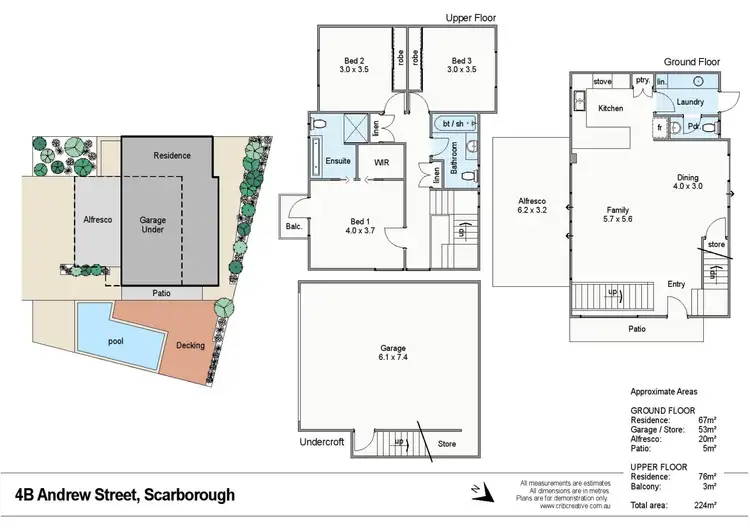 Floorplan of Homely house listing, 4B Andrew Street, Scarborough WA 6019
