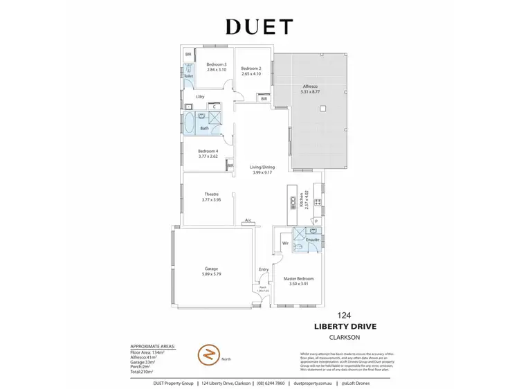 Floorplan of Homely house listing, 124 Liberty Drive, Clarkson WA 6030