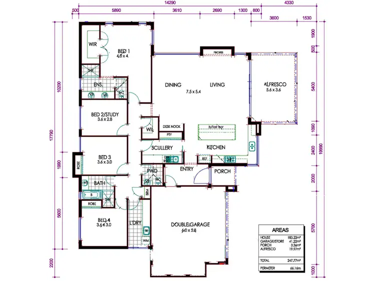 Floorplan of Homely house listing, 63A Cookham Road, Lathlain WA 6100