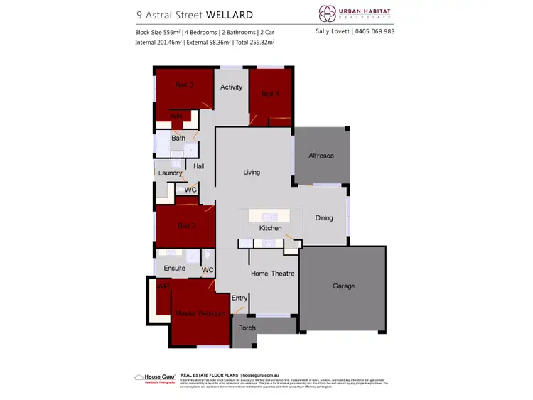 Floorplan of Homely house listing, 9 Astral Street, Wellard WA 6170