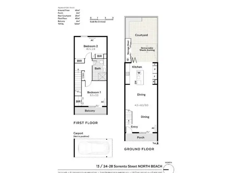 Floorplan of Homely house listing, 13/24-28 Sorrento Street, North Beach WA 6020