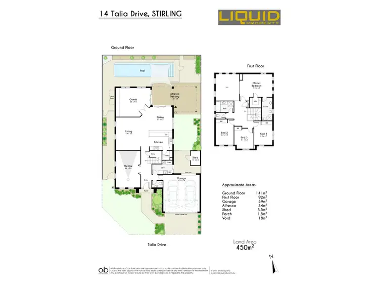 Floorplan of Homely house listing, 14 Talia Drive, Stirling WA 6021