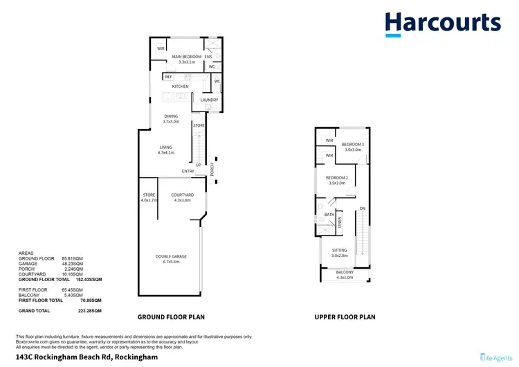 Floorplan of Homely townhouse listing, 143C Rockingham Beach Road, Rockingham WA 6168