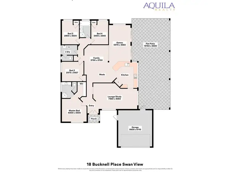 Floorplan of Homely house listing, 18 Bucknell Place, Swan View WA 6056