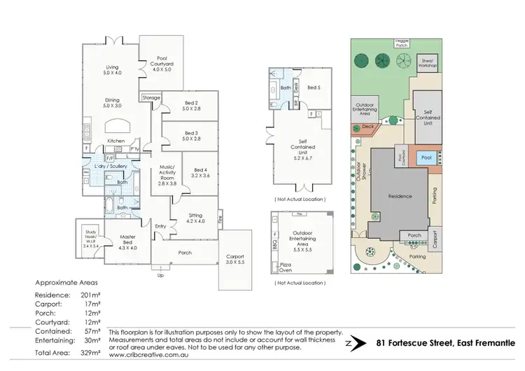 Floorplan of Homely house listing, 81 Fortescue Street, East Fremantle WA 6158