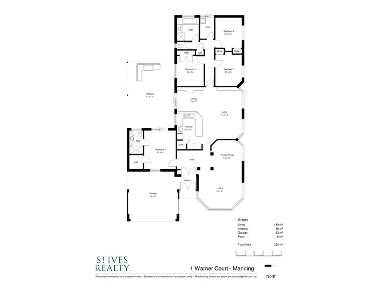 Floorplan of Homely house listing, 1 Warner Court, Manning WA 6152