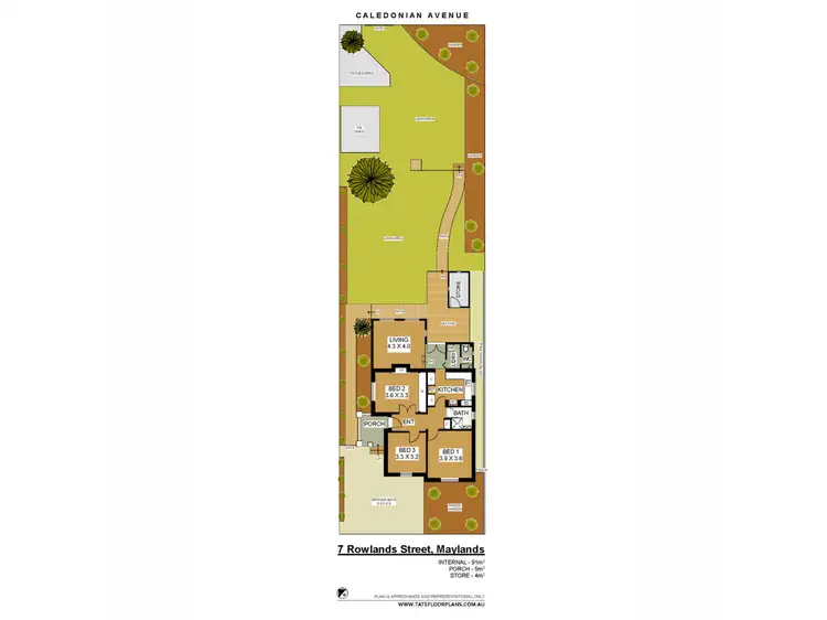 Floorplan of Homely house listing, 7 Rowlands Street, Maylands WA 6051
