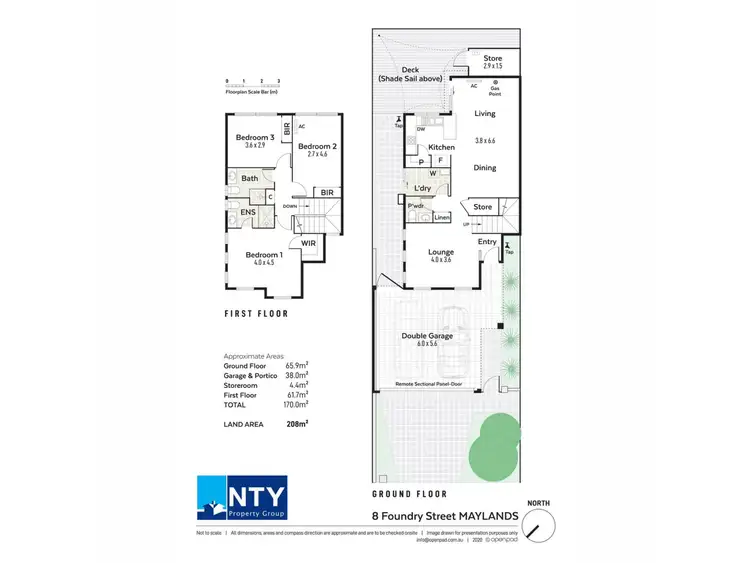 Floorplan of Homely townhouse listing, 8 Foundry Street, Maylands WA 6051