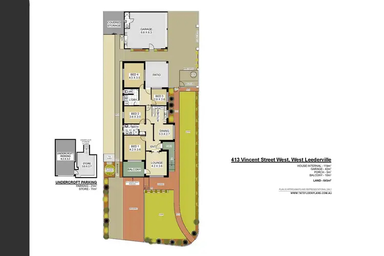 Floorplan of Homely house listing, 413 Vincent Street West, West Leederville WA 6007