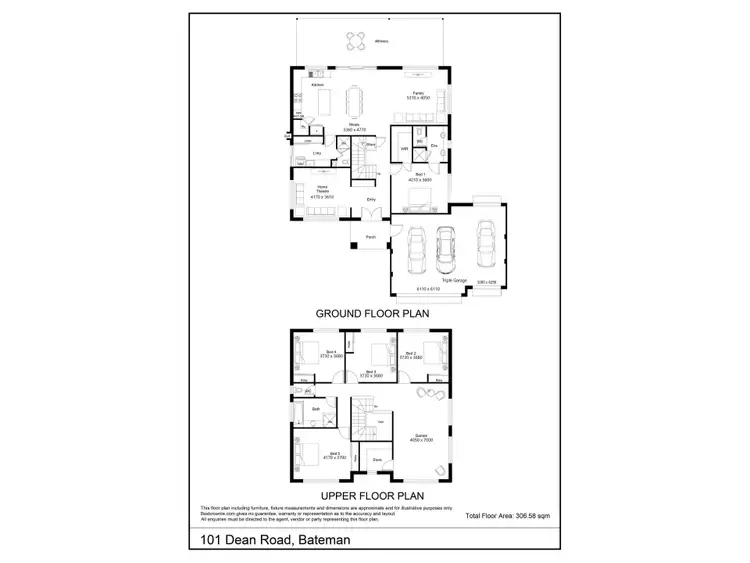 Floorplan of Homely house listing, 101 Dean Road, Bateman WA 6150