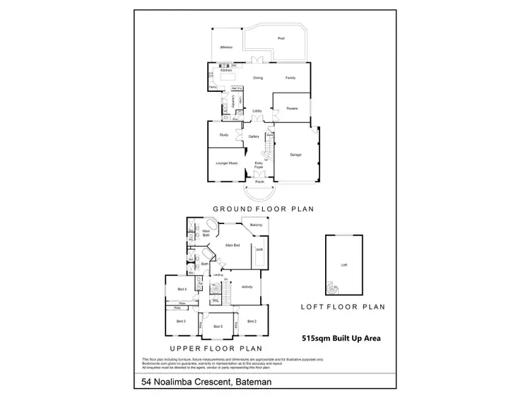 Floorplan of Homely house listing, 54 Noalimba Crescent, Bateman WA 6150