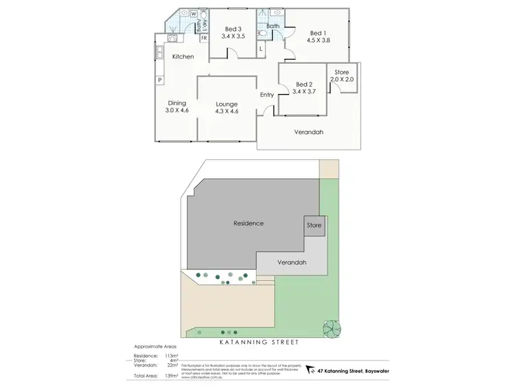 Floorplan of Homely house listing, 47 Katanning Street, Bayswater WA 6053