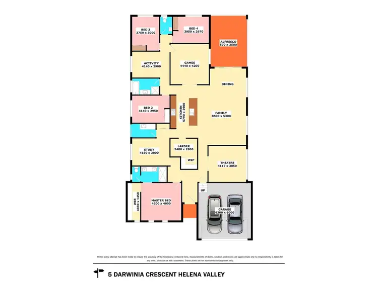 Floorplan of Homely house listing, 5 Darwinia Crescent, Helena Valley WA 6056