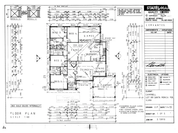 Floorplan of Homely house listing, 52 Santa Monica Parade, Iluka WA 6028