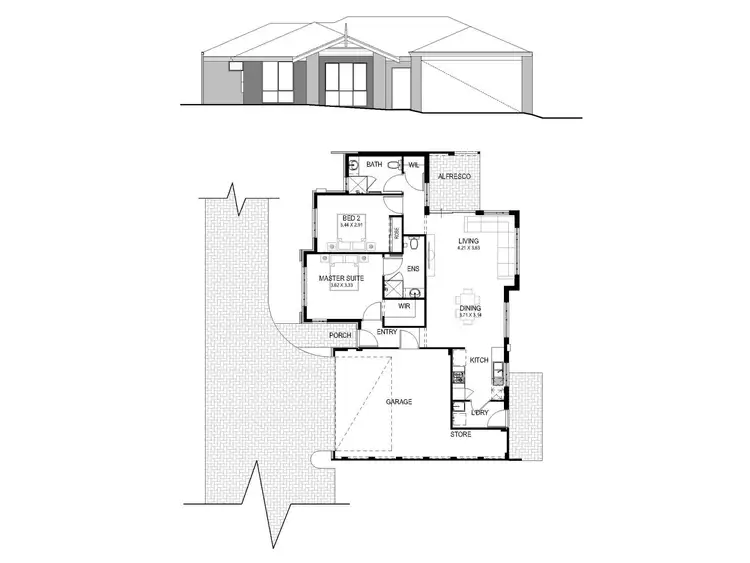 Floorplan of Homely house listing, 18B Webber Street, Willagee WA 6156