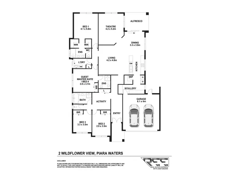 Floorplan of Homely house listing, 2 Wildflower View, Piara Waters WA 6112