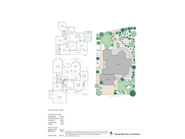 Floorplan of Homely house listing, 7 Bishop Riley Way, Churchlands WA 6018