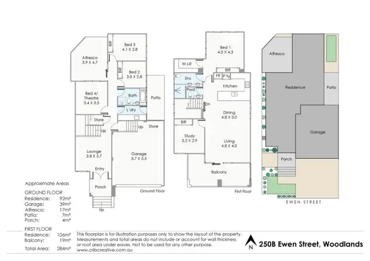Floorplan of Homely house listing, 250B Ewen Street, Woodlands WA 6018
