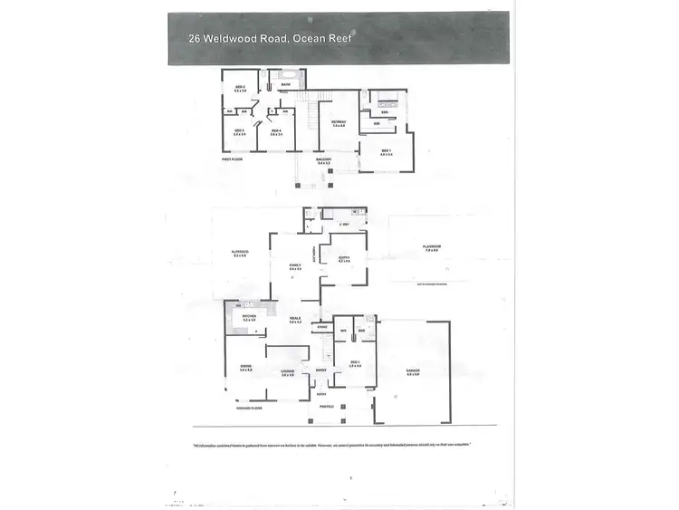 Floorplan of Homely house listing, 26 Weldwood Road, Ocean Reef WA 6027