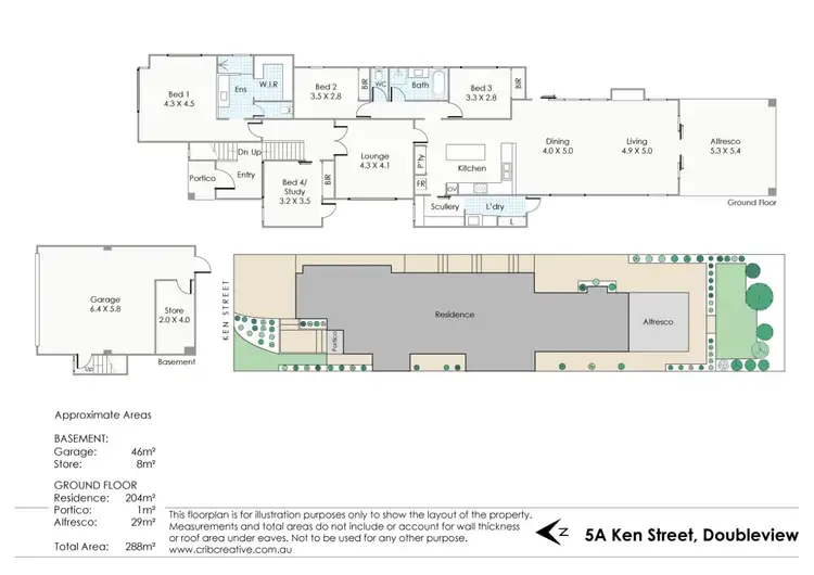 Floorplan of Homely house listing, 5A Ken Street, Wembley Downs WA 6019