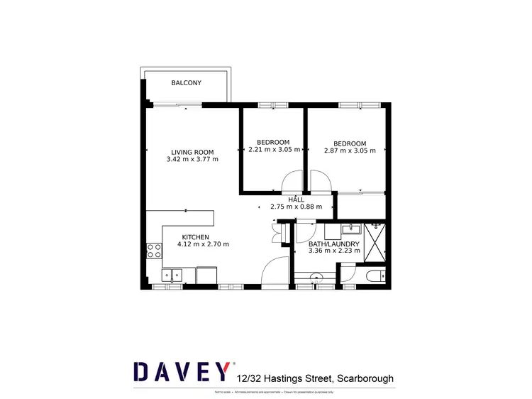 Floorplan of Homely house listing, 12/32 Hastings Street, Scarborough WA 6019