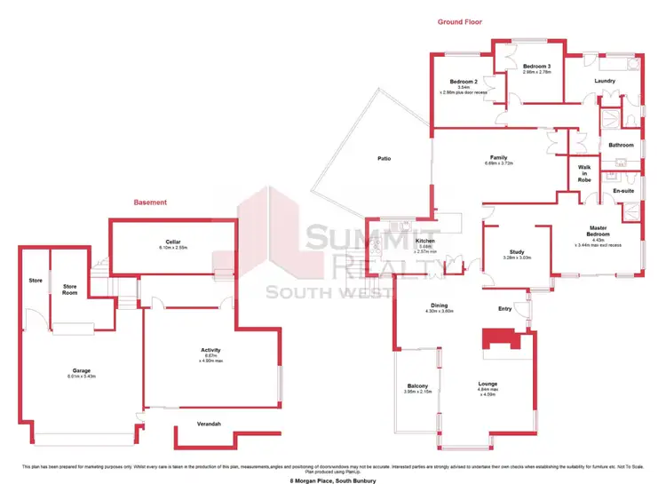 Floorplan of Homely house listing, 8 Morgan Place, South Bunbury WA 6230