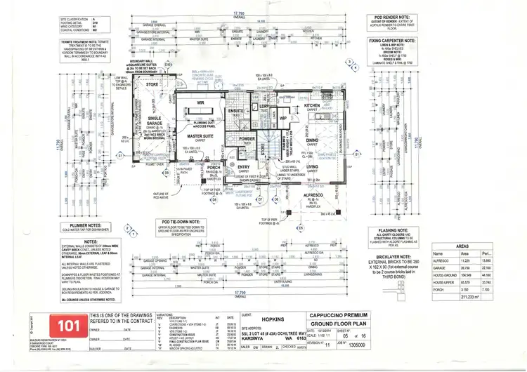 Floorplan of Homely house listing, 43A Ochiltree Way, Kardinya WA 6163