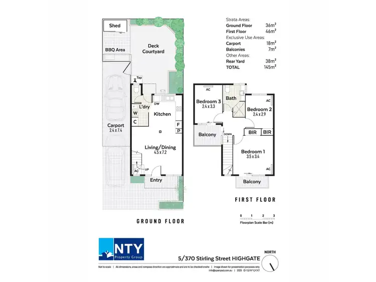 Floorplan of Homely townhouse listing, 5/370 Stirling Street, Highgate WA 6003
