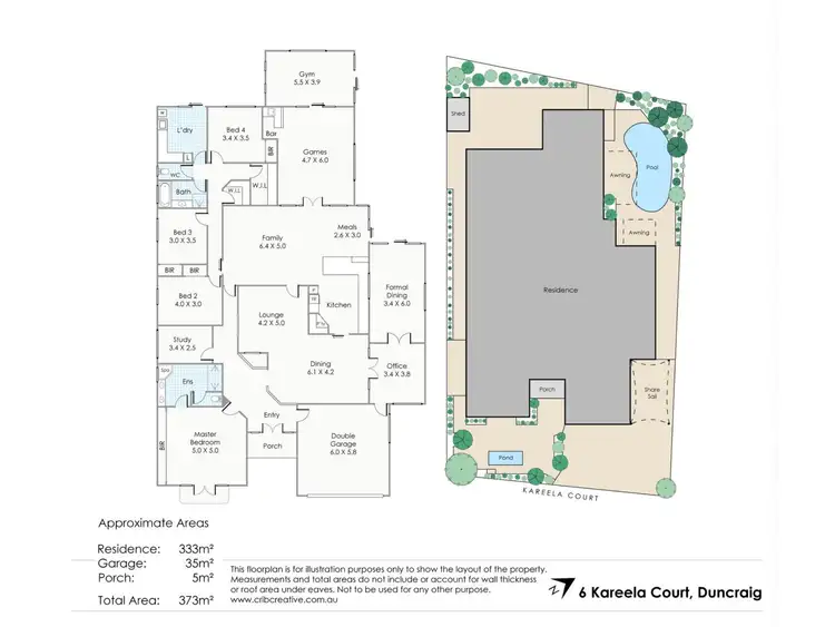 Floorplan of Homely house listing, 6 Kareela Court, Duncraig WA 6023