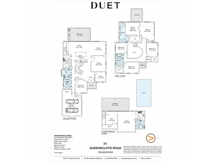 Floorplan of Homely house listing, 23 Queenscliffe Road, Doubleview WA 6018