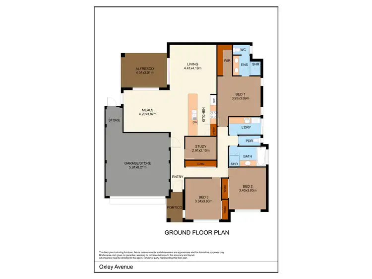 Floorplan of Homely house listing, 22 Oxley Avenue, Padbury WA 6025