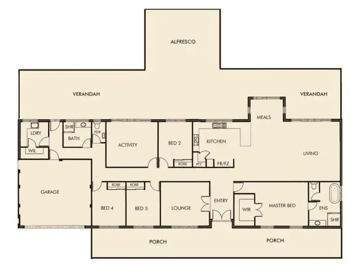 Floorplan of Homely house listing, 7 Branchfield Way, Falcon WA 6210