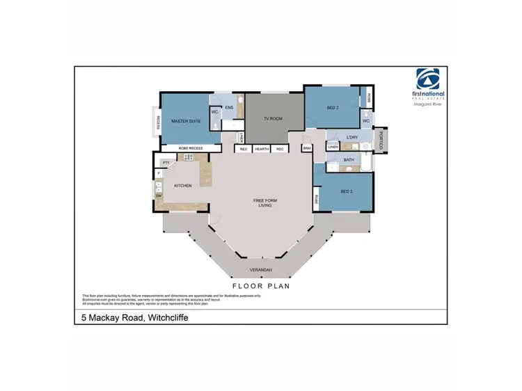 Floorplan of Homely house listing, 5 Mackay Road, Witchcliffe WA 6286