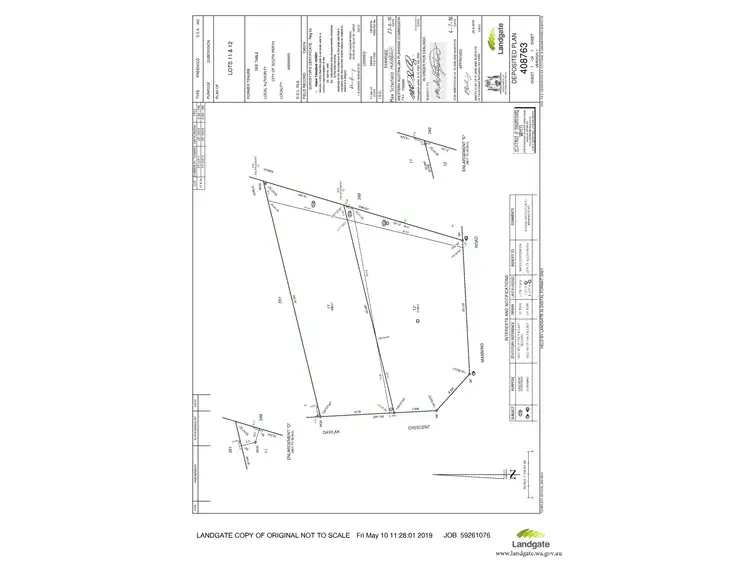 Floorplan of Homely land listing, 32 Davilak Crescent, Manning WA 6152