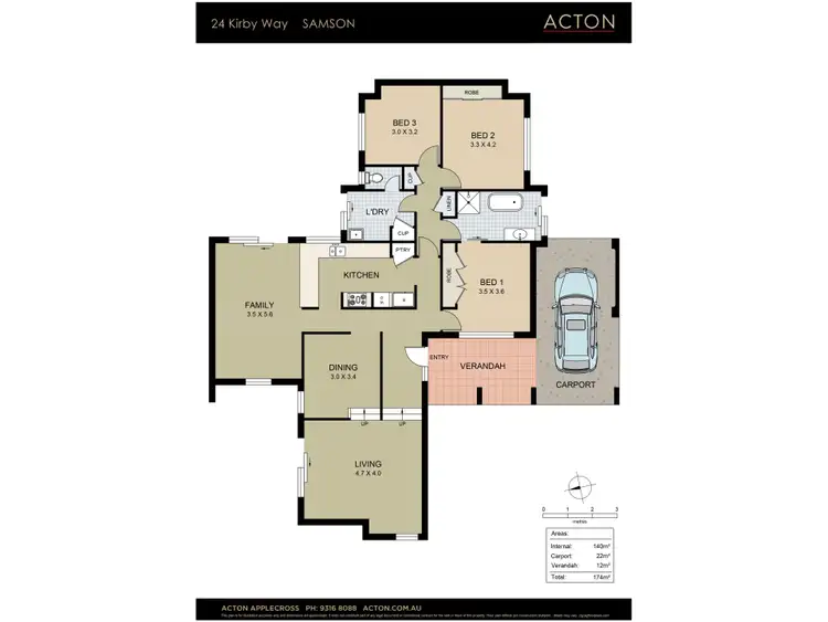Floorplan of Homely house listing, 24 Kirby Way, Samson WA 6163