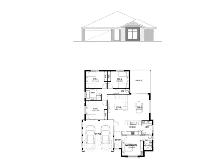 Floorplan of Homely house listing, 96 Dundatha Drive, Byford WA 6122