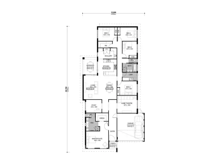 Floorplan of Homely house listing, 40 Painted Parkway, Alkimos WA 6038