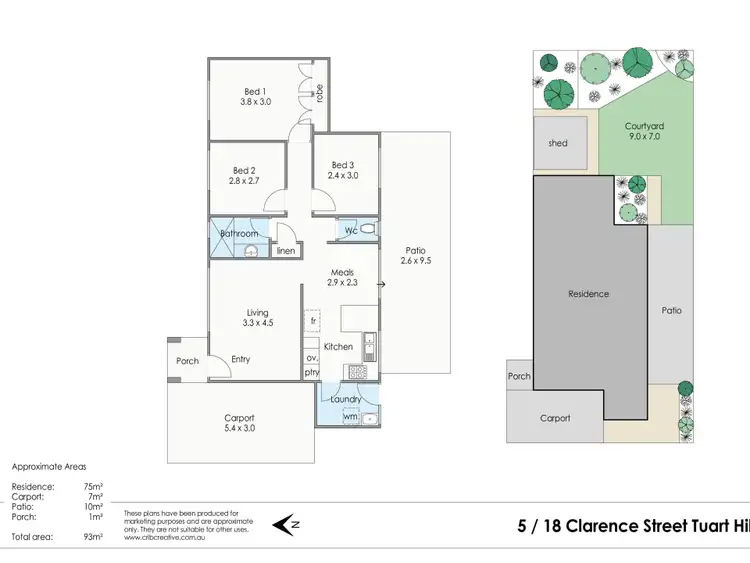 Floorplan of Homely villa listing, 5/18 Clarence Street, Tuart Hill WA 6060