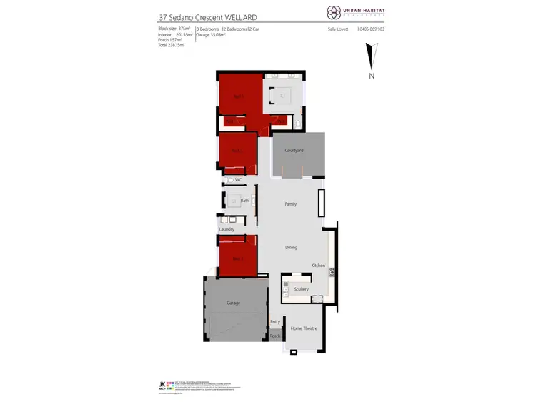 Floorplan of Homely house listing, 37 Sedano Crescent, Wellard WA 6170