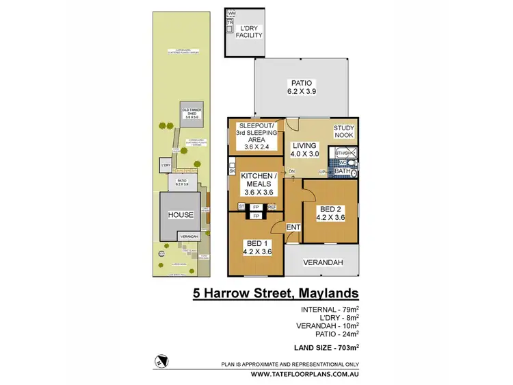 Floorplan of Homely house listing, 5 Harrow Street, Maylands WA 6051
